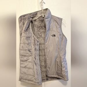Gray North Face vest, size Medium, double sided